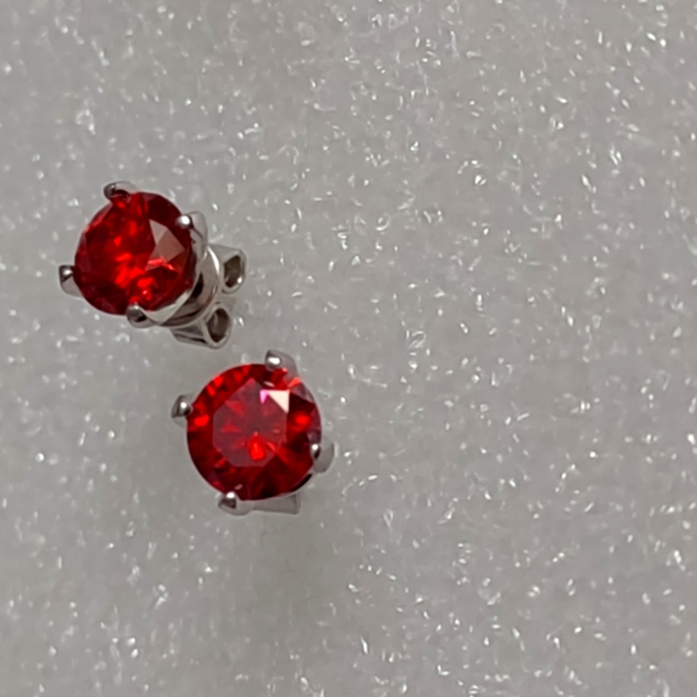 Gra Certified Positive Testing Red Diamond 925 Sterling